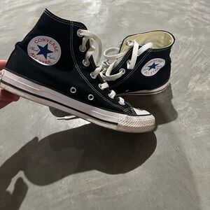 Converse Black and White High-Tops